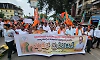 BJP stages protest in Kaup against Congress government's alleged failures