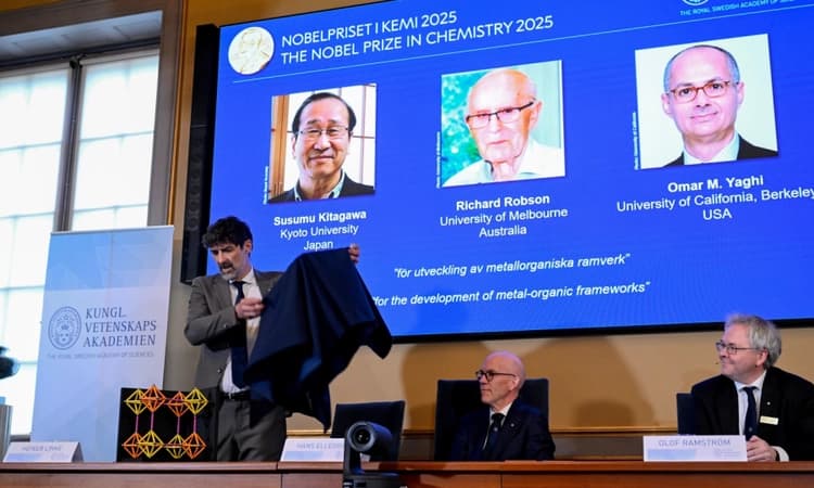 Susumu Kitagawa, Richard Robson, Omar M Yaghi win Nobel Prize in chemistry for molecular work