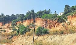 Gabion wall construction begins at Kettikal hill to prevent further landslides