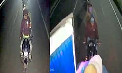 Video: ಬೈಕ್ ನಲ್ಲಿ ಬಂದು ಚಲಿಸುತ್ತಿದ್ದ ಬಸ್ಸಿಗೆ ಹತ್ತಿ ಪ್ರಯಾಣಿಕರ ಬ್ಯಾಗ್ ದೋಚಿದ ಕಳ್ಳರು