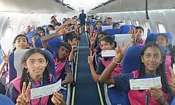 Mudigere government school gives students rare air travel experience