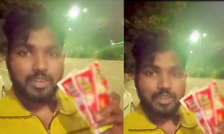 ಡೆಲಿವರಿ ಬಾಯ್ ಸಮಯಪ್ರಜ್ಞೆ: ಸಾವಿನ ದವಡೆಯಿಂದ ಮಹಿಳೆಯನ್ನು ರಕ್ಷಿಸಿದ ಬ್ಲಿಂಕಿಟ್ ಹೀರೋ!