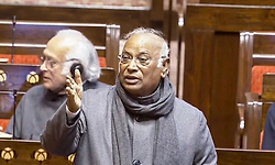 Opposition walks out from Rajya Sabha on Kharge being not allowed to speak