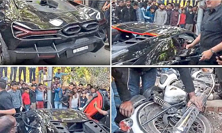 ಪಾದಚಾರಿಗಳಿಗೆ ಡಿಕ್ಕಿ ಹೊಡೆದ ಲ್ಯಾಂಬೋರ್ಗಿನಿ ಕಾರು; 6 ಮಂದಿಗೆ ಗಾಯ