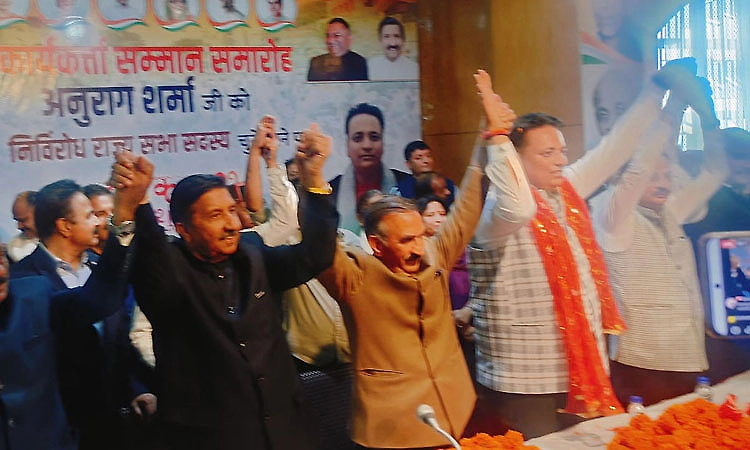 Congress candidate Anurag Sharma elected for lone Rajya Sabha seat from Himachal