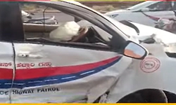 ಎಸ್ಕಾರ್ಟ್‌ ವಾಹನಕ್ಕೆ ಕಾರು ಡಿಕ್ಕಿ: ಹೈಕೋರ್ಟ್‌ ಜಡ್ಜ್‌ ಪಾರು