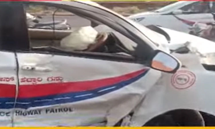 ಎಸ್ಕಾರ್ಟ್‌ ವಾಹನಕ್ಕೆ ಕಾರು ಡಿಕ್ಕಿ: ಹೈಕೋರ್ಟ್‌ ಜಡ್ಜ್‌ ಪಾರು