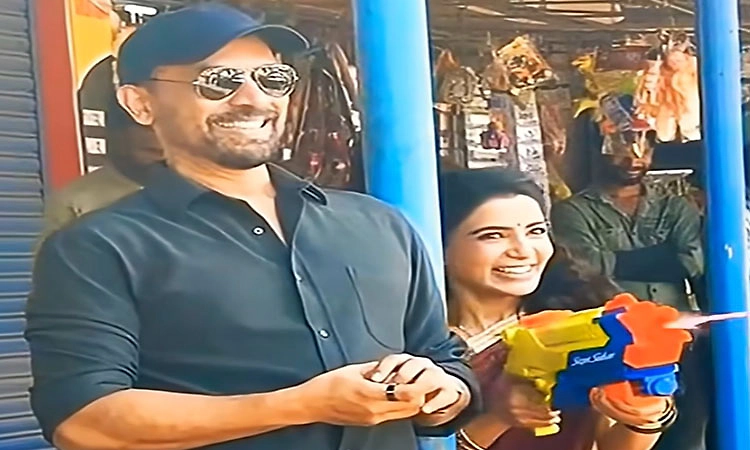 ಹೊಸನಗರದಲ್ಲಿ ಟಾಲಿವುಡ್‌ ನಟಿ ಸಮಂತಾ ಹೋಳಿ ಸಂಭ್ರಮ