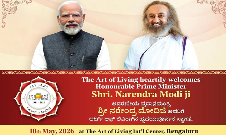 PM Modi to attend Art of Living’s 45th anniversary celebrations in Bengaluru
