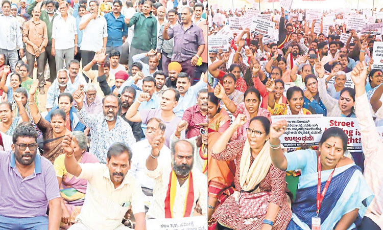GBA ವಿರುದ್ಧ ಸಿಡಿದೆದ್ಧ ಬೀದಿ ವ್ಯಾಪಾರಿಗಳು:ಬೇಡಿಕೆ ಈಡೇರಿಕೆಗೆ ಒಂದು ವಾರ ಗಡುವು!