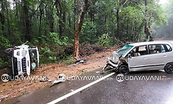 ಮುಂಡಾಜೆ: ಕಾರುಗಳ ಮಧ್ಯೆ ಅಪಘಾತ; 6 ಮಂದಿಗೆ ಗಾಯ
