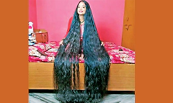 Uttarakhand woman sets Guinness World Record with 8-foot-long hair