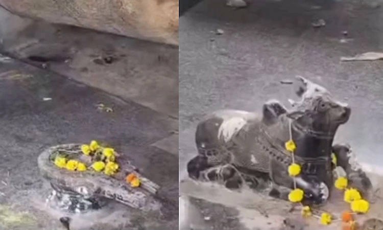 Outrage after Shivling, Nandi vandalised at historic ‘Siddhagunda’ temple in Nidagal