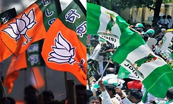 JD(S), BJP begin joint march against land acquisition for GBIT project