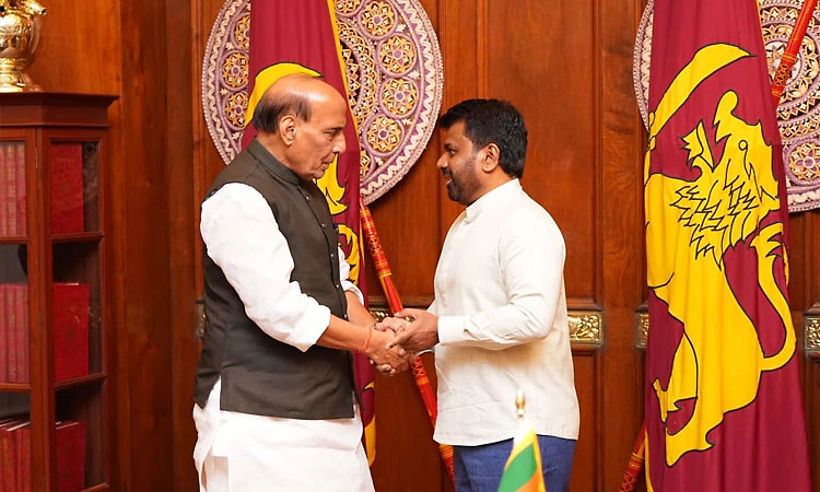 ಶ್ರೀಲಂಕಾ ಅಧ್ಯಕ್ಷ ದಿಸಾನಾಯಕೆ ಭೇಟಿಯಾದ ರಾಜನಾಥ್ ಸಿಂಗ್