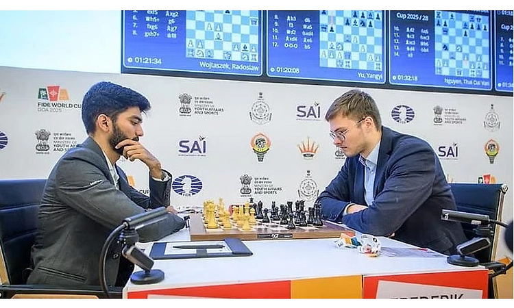 Chess World Cup: World champion Gukesh bows out after losing to Frederik Svane