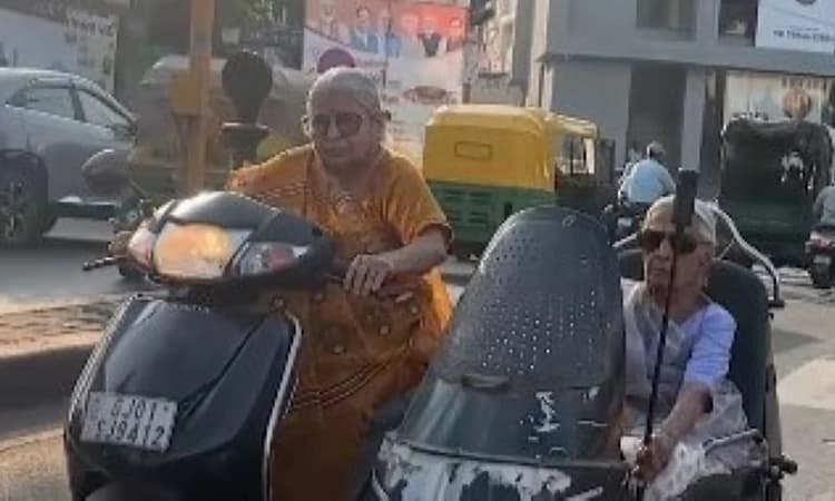 Octogenarian sisters win internet as Ahmedabad’s fearless ‘Biker Dadis’
