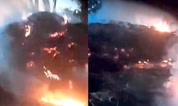 Hunsur: ಆಕಸ್ಮಿಕ ಬೆಂಕಿಗೆ ಹುಲ್ಲಿನ ಮೆದೆ ಸುಟ್ಟು ಭಸ್ಮ... 50 ಸಾವಿರ ರೂ ನಷ್ಟ