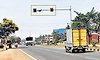 Speed indicator display installed on NH-66 in Thekkatte