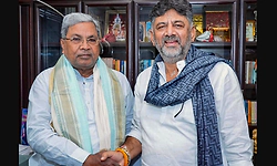 Siddaramaiah congratulates Shivakumar on completing six years as Cong state chief