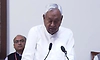 Bihar CM Nitish Kumar takes oath as Rajya Sabha member