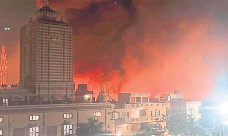 Peenya Dasarahalli: ಬ್ಯಾಟರಿ ತುಂಬಿದ್ದ ಗೋದಾಮು ಧಗ ಧಗ