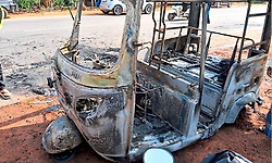 ಮೂರ್ಜೆ: ಆಟೋರಿಕ್ಷಾ ಬೆಂಕಿಗಾಹುತಿ