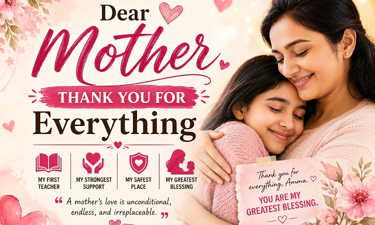 Mother’s Day Special “Letter to Mother”: My mother is my first teacher, biggest support and safest place