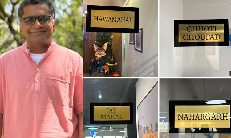 ಕಚೇರಿಗೆ ಜೈಪುರದ ಐತಿಹಾಸಿಕ ಸ್ಥಳಗಳ ಹೆಸರಿಟ್ಟ ಸಂಸ್ಥಾಪಕ!