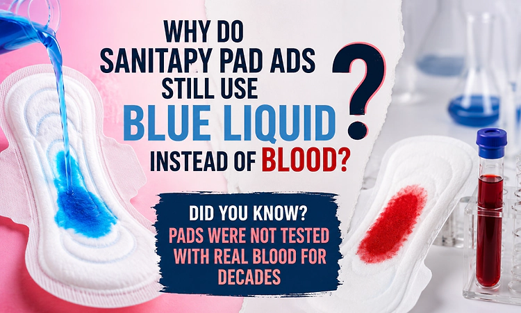 The mystery of the blue liquid: Why do sanitary pad ads still use blue liquid instead of blood?