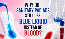 The mystery of the blue liquid: Why do sanitary pad ads still use blue liquid instead of blood?