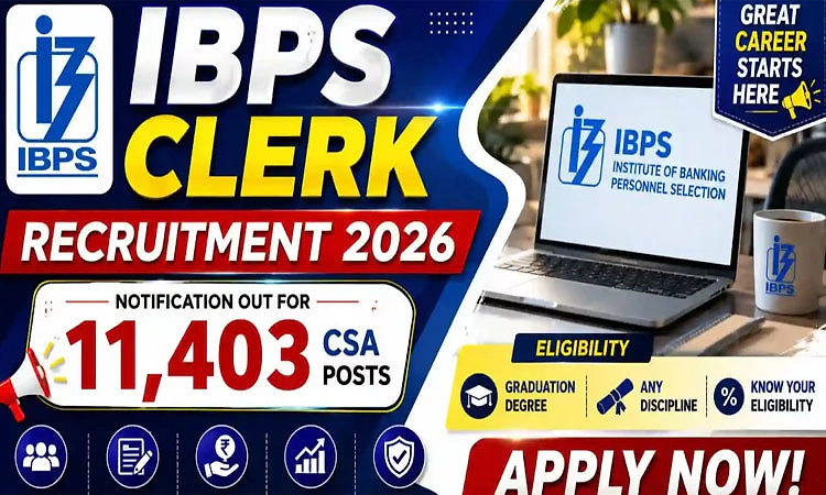 Recruitment: ಐಬಿಪಿಎಸ್‌ನಿಂದ 11,403 ಕ್ಲರ್ಕ್‌ ಹುದ್ದೆಗಳ ನೇಮಕಾತಿ
