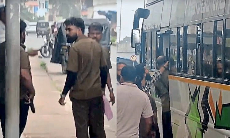 ಟೈಮಿಂಗ್‌ ವಿವಾದ: ಕಾಪು ಪೇಟೆಯಲ್ಲಿ ಖಾಸಗಿ ಎಕ್ಸ್‌ಪ್ರೆಸ್ ಬಸ್‌ ಚಾಲಕರ ರಂಪಾಟ