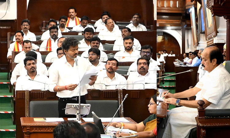 ತಮಿಳುನಾಡಿನಲ್ಲಿ ಸರ್ಕಾರಿ ಕಾರ್ಯಕ್ರಮಗಳಲ್ಲಿ ನಾಡಗೀತೆ ಕಡ್ಡಾಯ: ಸಿಎಂ ವಿಜಯ್ ನಿರ್ಣಯ ಮಂಡನೆ