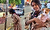 ರಸ್ತೆಬದಿಯಲ್ಲಿ ನಾಯಿಮರಿಯೊಂದಿಗೆ ಬಾಲಕಿಯ ಆಟ: ವಿಡಿಯೋ ವೈರಲ್‌
