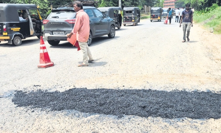 Dangerous potholes on BC Road highway finally repaired