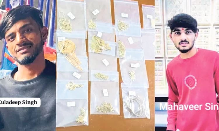 Theft Case: ಕೆಲಸಕ್ಕಿದ್ದ ಚಿನ್ನದಂಗಡಿಯಲ್ಲಿ ಒಡವೆ ಕಳ್ಳತನ: ಇಬ್ಬರು ಆರೋಪಿಗಳ ಸೆರೆ