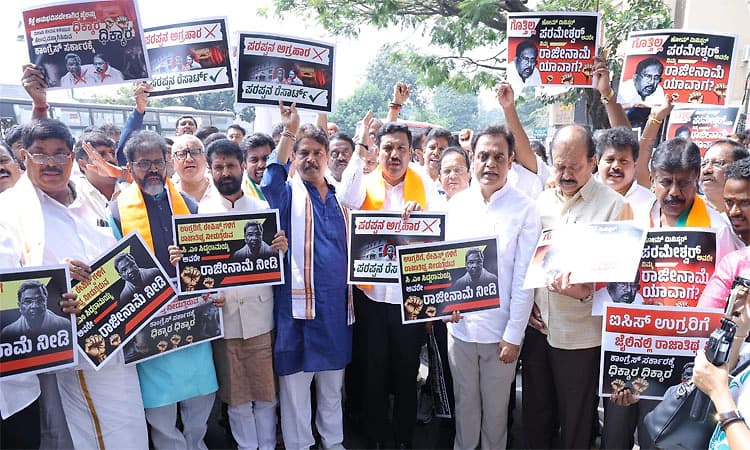 ಜೈಲಿನಲ್ಲಿ ವಿಶೇಷ ಸವಲತ್ತು: ಬಿಜೆಪಿ ಪ್ರತಿಭಟನೆ, ಸಿಎಂ ನಿವಾಸಕ್ಕೆ ಮುತ್ತಿಗೆ ಯತ್ನ