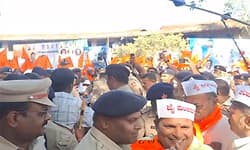 Belagavi; ಮೌನ ಸತ್ಯಾಗ್ರಹ:  ಪಂಚಮಸಾಲಿ ಮುಖಂಡರು ಪೊಲೀಸ್ ವಶಕ್ಕೆ