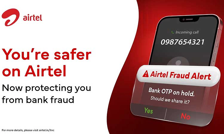 OTP ಸೋರಿಕೆಯಿಂದಾಗುವ ವಂಚನೆ ತಡೆಗಟ್ಟಲು ಏರ್‌ ಟೆಲ್‌ ನಿಂದ ಹೊಸ ಸುರಕ್ಷಾ ವ್ಯವಸ್ಥೆ ಬಿಡುಗಡೆ