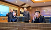 North Korean leader Kim Jong Un watches missile launch with his daughter