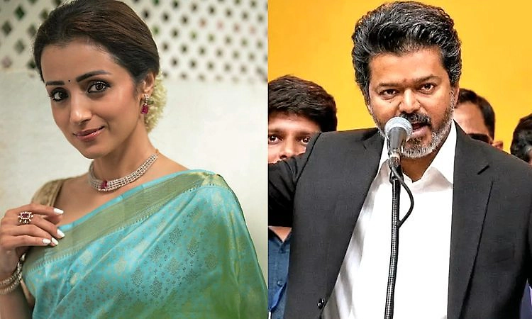 ಮುಖ್ಯಮಂತ್ರಿಯಾಗಿ ವಿಜಯ್ ಪ್ರಮಾಣವಚನ: ವೇದಿಕೆಯಲ್ಲಿ ಭಾವುಕರಾದ ತ್ರಿಶಾ