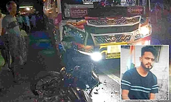 ಶಿವಮೊಗ್ಗ: ಖಾಸಗಿ ಬಸ್-ಬೈಕ್ ಮುಖಾಮುಖಿ ಡಿಕ್ಕಿ; ಸವಾರ ಸ್ಥಳದಲ್ಲಿಯೇ ಸಾವು