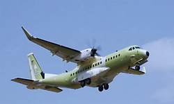 First made-in-India C-295 carries out maiden test flight