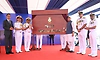 Defence Minister Rajnath Singh commissions INS Mahendragiri in Vizag