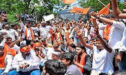 ಜಾರ್ಖಂಡ್‌ ವಿದ್ಯಾರ್ಥಿಗಳಿಗೆ ಲಾಠಿ ಏಟು ಖಂಡಿಸಿ ಎಬಿವಿಪಿ ಪ್ರತಿಭಟನೆ