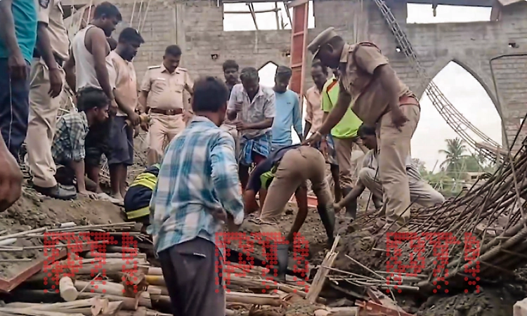 3 killed, 11 hurt as roof of church under construction collapses in Tamil Nadu's Vellore
