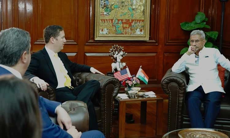 ಅಮೆರಿಕ ನಿಯೋಜಿತ ರಾಯಭಾರಿ ಗೋರ್‌ ಭೇಟಿಯಾದ ಜೈಶಂಕರ್‌