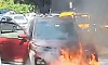 Car catches fire near Bengaluru Police Commissioner's Office