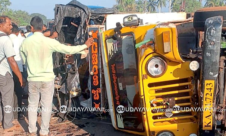 Hejamadi: ವಾಹನ ಪಲ್ಟಿಯಾಗಿ ಕಾಂಕ್ರೀಟ್ ಮಿಕ್ಸ್ ಯಂತ್ರದೆಡೆಗೆ ಸಿಲುಕಿ ಕಾರ್ಮಿಕ ಮಹಿಳೆ ಸಾವು